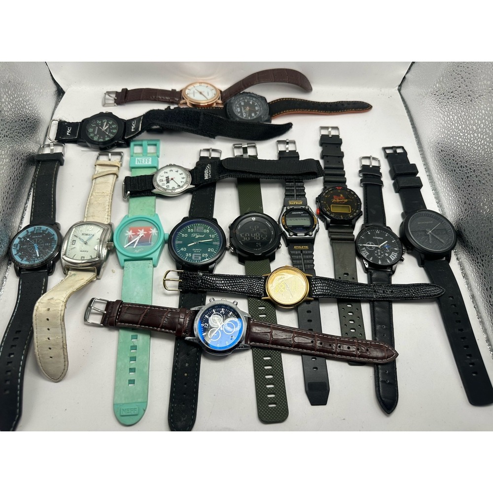 Mixed Brands Mens Watches Lot Of 15 For Parts Or Repair R15